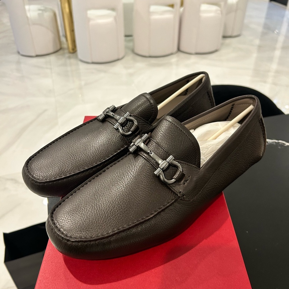 Men's Brown Leather Loafers